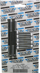 Bolt Kit M8 Outer Primary Knurled Allen Head Chrome