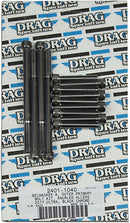 Bolt Kit M8 Outer Primary Knurled Allen Head Black