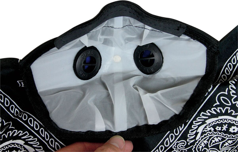 Pro Series Paisley Bandana Dust Masks Black