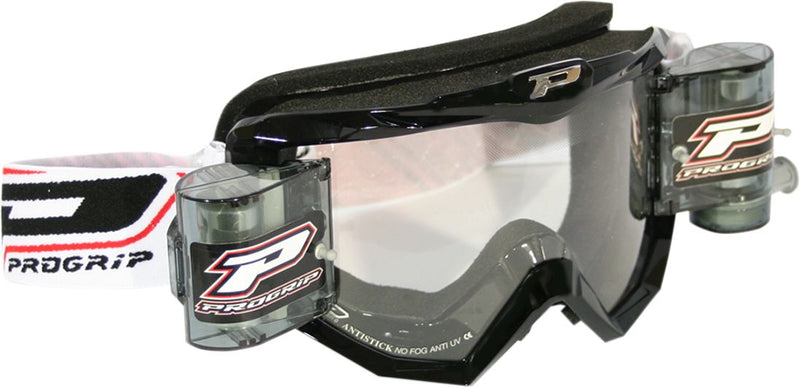 Goggles MX / Enduro With Roll Off Black 3208 Lens Clear