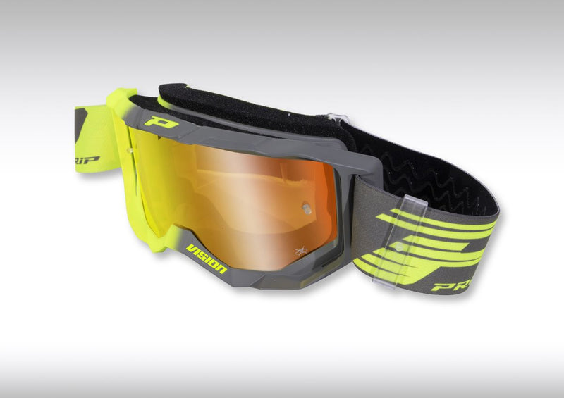Motocross 3300 Goggles Mirrored Lens Fluo Yellow / Green