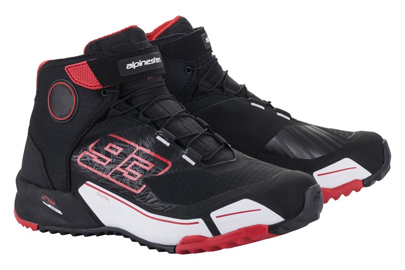 MM93 CR-X Drystar Riding Shoes Black / Red / White