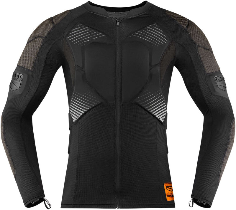 Field Armor Compression Protective Base Layer Top Black