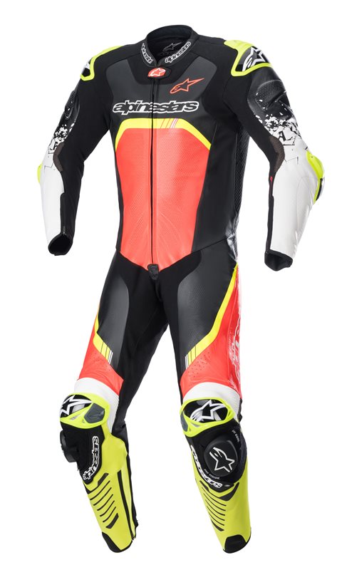 GP Tech V4 One Piece Suit Black / Fluo Red / Fluo Yellow