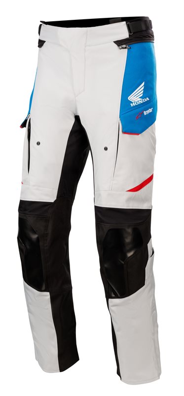 Honda Andes V3 Drystar Trousers Ice Grey / Blue / Bright Red