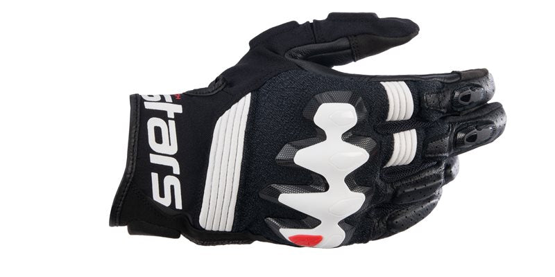 Halo Leather Gloves Black / White