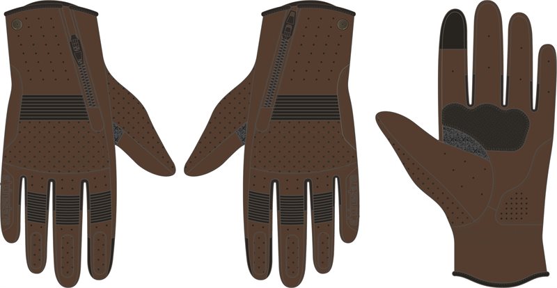 Rayburn V2 Leather Gloves Tobacco Brown