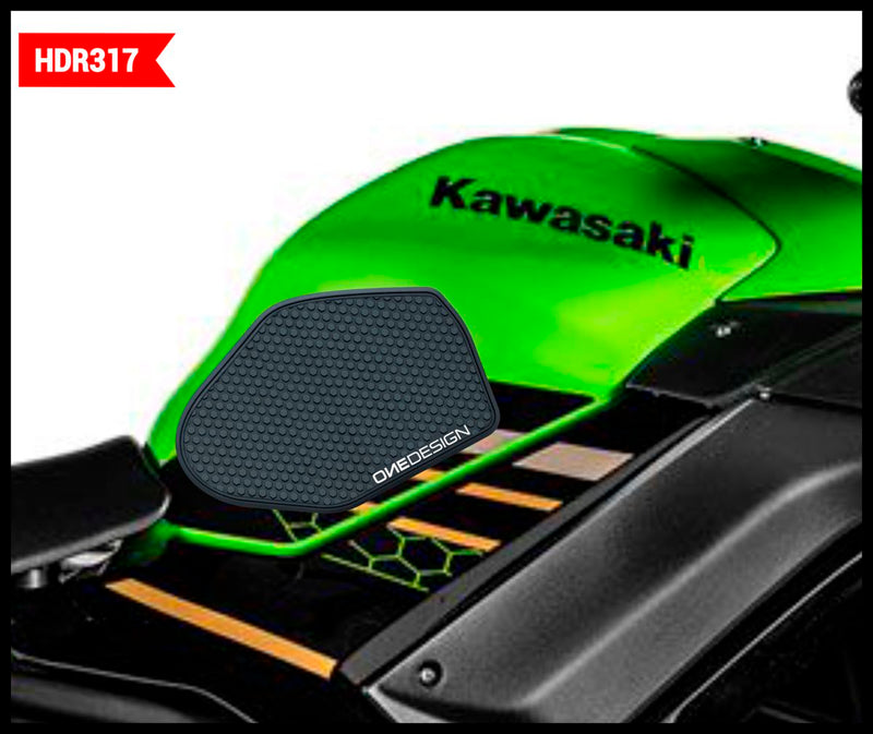 Tank Grip Black For Kawasaki Ninja 650 2017-2019