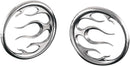 Front Speaker Grills Flame Chrome