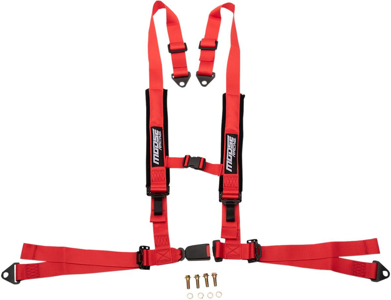 4PT Auto Seat Harness Red