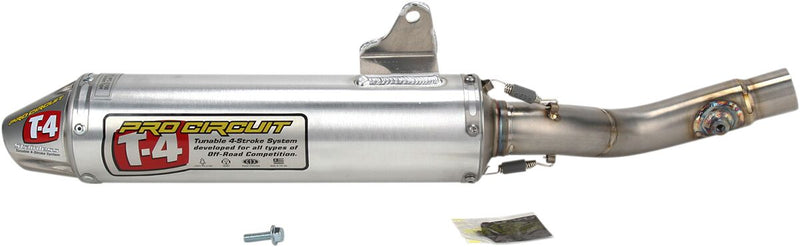 T-4 Slip-On Silencer Silver For Honda XR650L 93-14 / XR600R 91-00