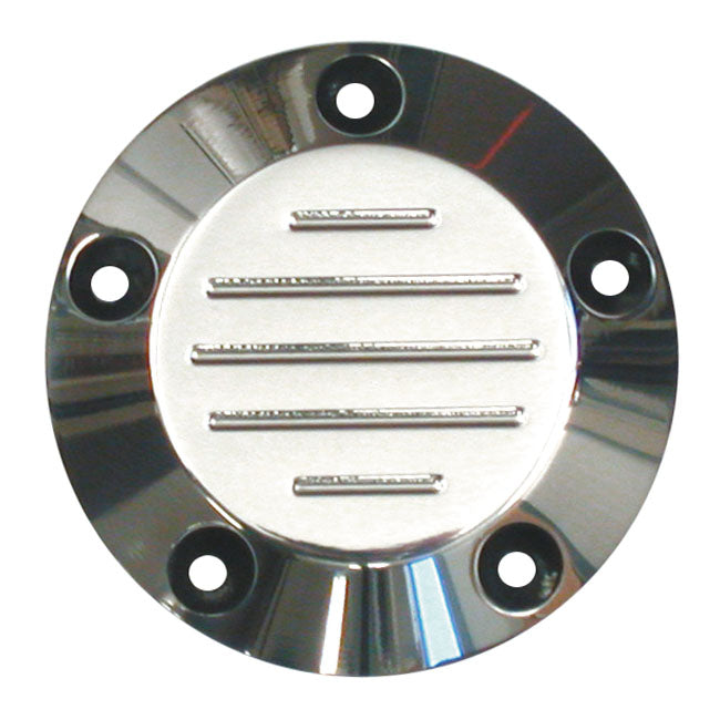 Grooved Point Cover Polished For 99-17 Twin Cam NU