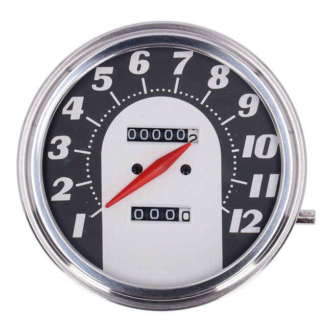 FL Speedometer 62-67 Electra Face Black / Silver 1:1 Mph