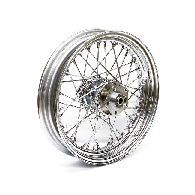 Dual Flange Wheel 40 Spokes Chrome - 3.00 X 16