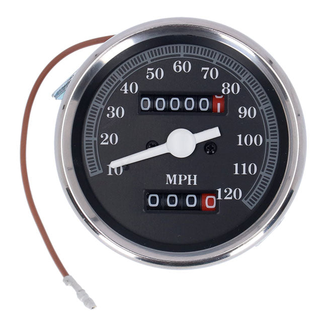 FX Speedometer Mph 2:1 Ratio Late Style Face
