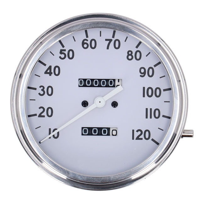 FL Speedometer 36-40 Face White 2:1 Mph