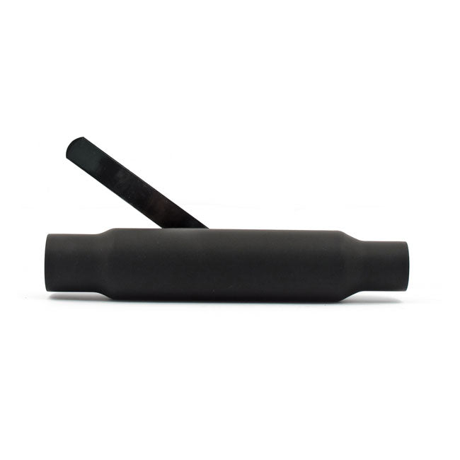 Shorty Straight Cut Universal Muffler 12" Long Black