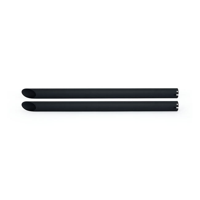 Universal Head Pipe Extension Set 30 Inch Long Black Slash Cut