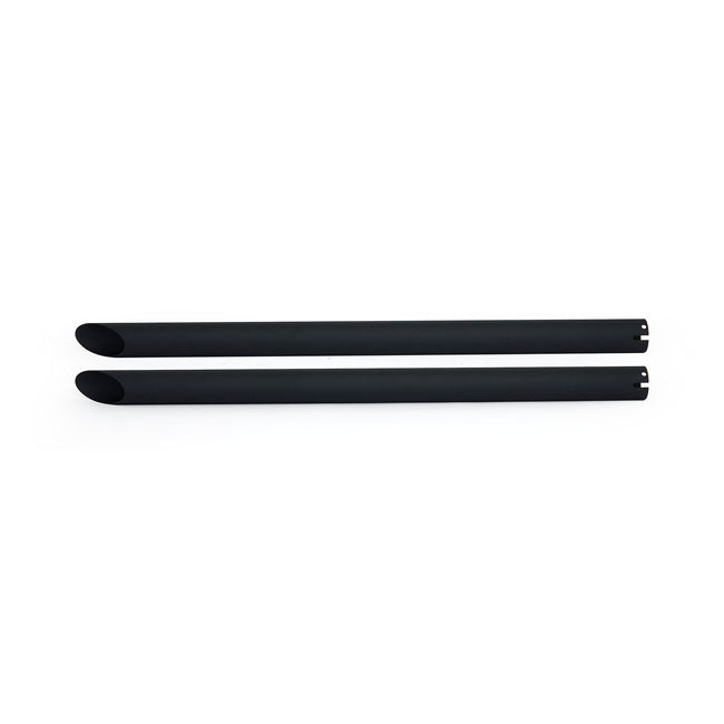 Universal Head Pipe Extension Set 32 Inch Long Black Slash Cut