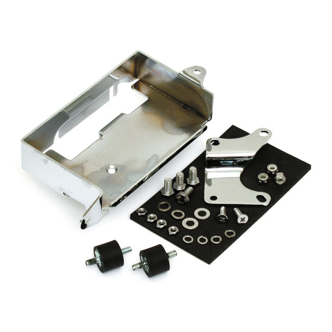 Battery Carrier Tray Chrome For 73-79 FX Models