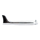 Fishtail Universal Muffler 22" Long Chrome