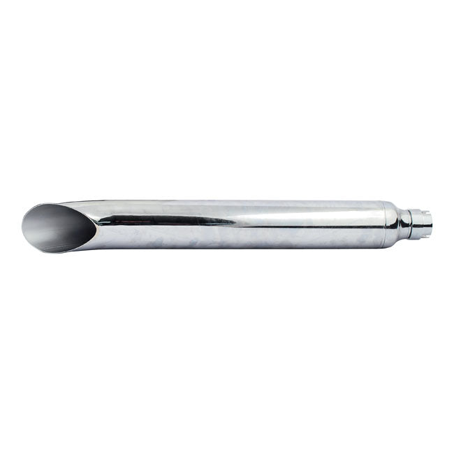 Turn Down / Turn Out Universal Muffler 27" Long Chrome