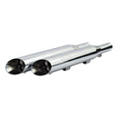 Slash Cut Slip-on Muffler Set 20" Long Chrome