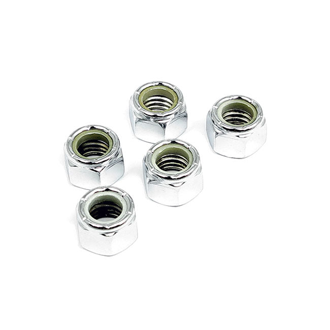 Nylon Locknuts Chrome - 10/32 - Pack Of 25