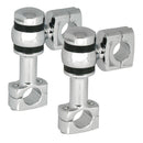 Dogbone Risers Chrome Offset - 3 Inch Rise