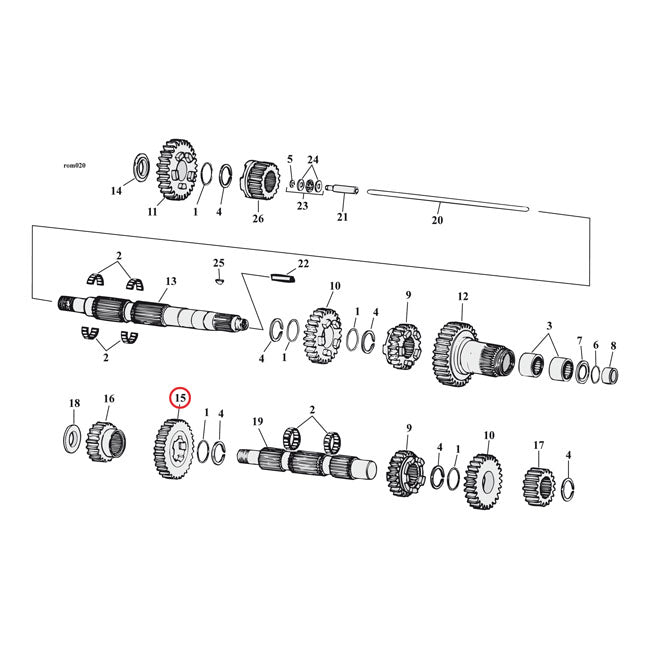 2.94 1st Gear Close Ratio Set For 80-06 5-SP B.T. (NU)