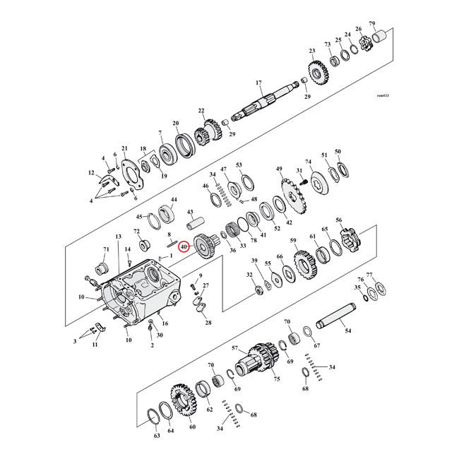 Maindrive Gear For L77-86 4-SP B.T. (NU)