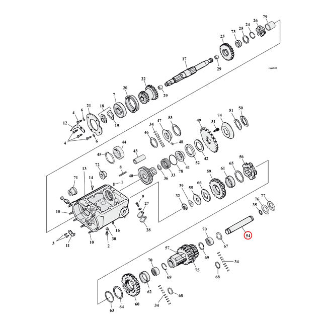 Countershaft For 37-E76 FL, FX (NU)