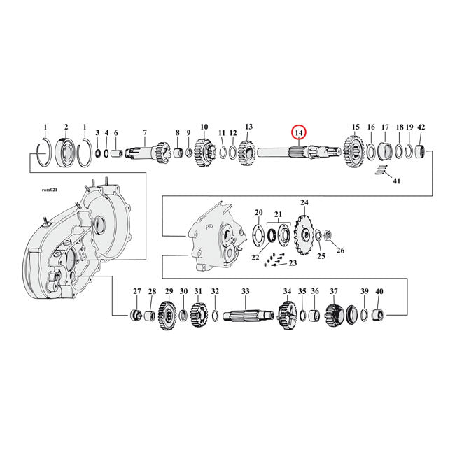 Mainshaft For 71-E84 XL (NU)