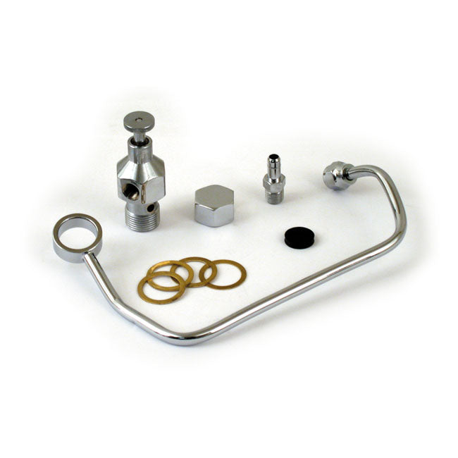Custom 40-65 Fuel Valve Kit Chrome