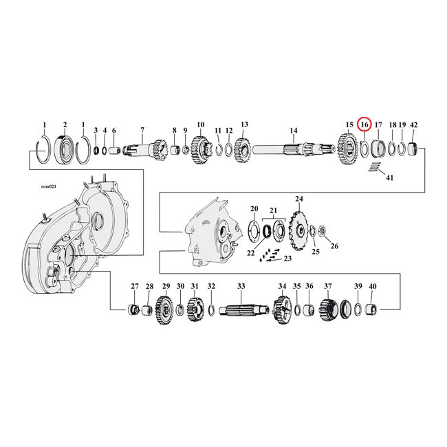 Mainshaft Right Set Thrust Washer