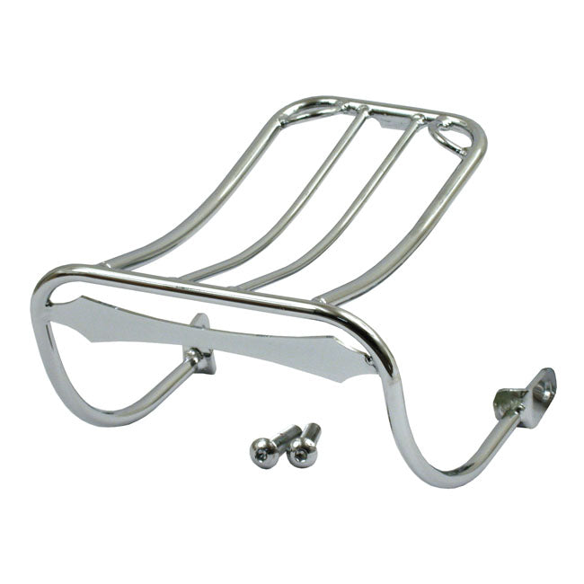 Dyna Luggage Rack For Bobbed Fenders Chrome For 93-01 Dyna With bobbed Fender Excl. FXDWG