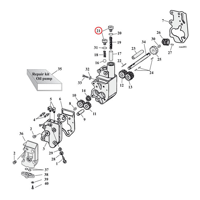 Oil Pump And Crank Case Plug Set