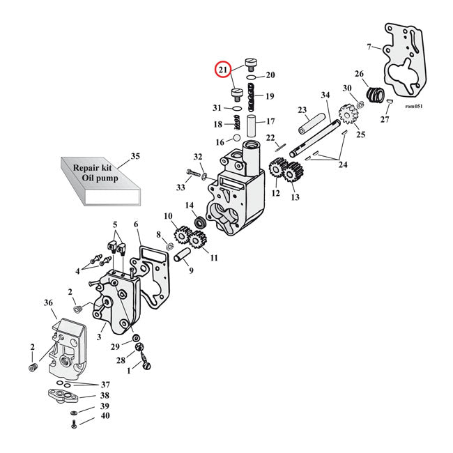 Allen Oil Pump And Crank Case Plug Set