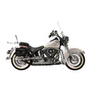 Shotgun Drag Pipes Chrome - 40 Inch For 91-99 FLSTF Fatboy, FLSTN Nostalgia NU