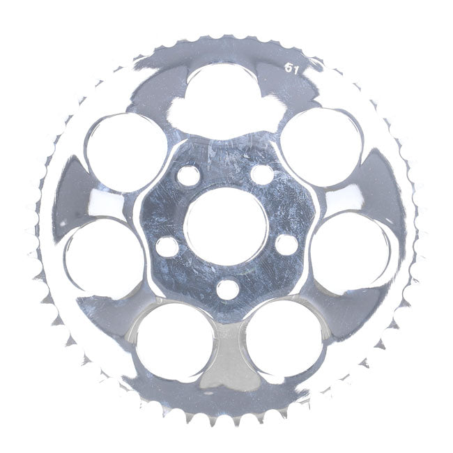 Rear Sprocket Chrome - 51T For 73-85 4-SP BT