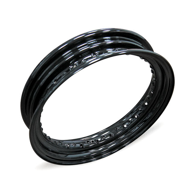 Black Dropcenter Center Valve Rim - 3.00 X 16