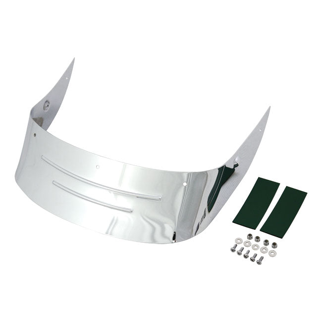 Fatboy Rear Fender Tip Ribbed Chrome