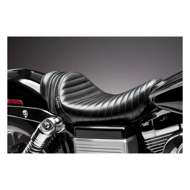 Stubs Spoiler Solo Seat Black Pleated For 06-17 Dyna (NU)