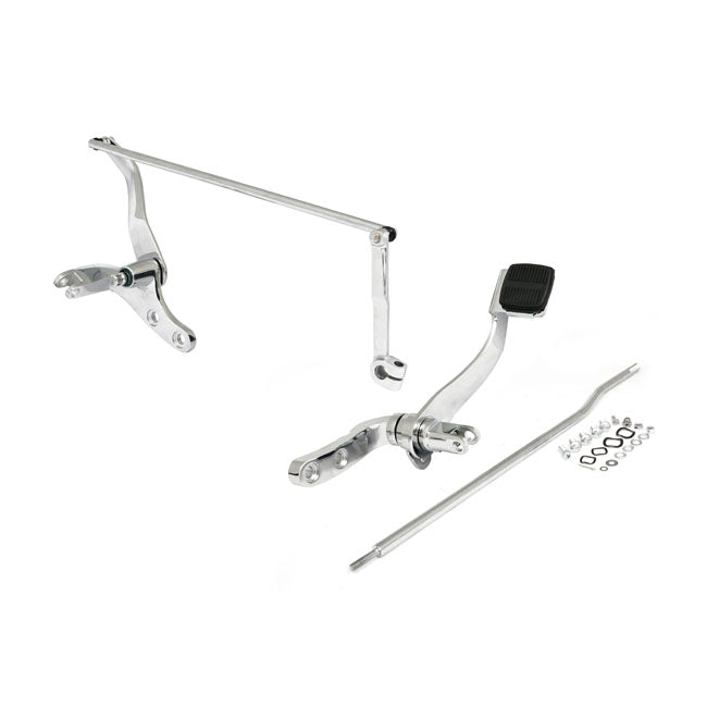 Forward Control Assembly Chrome For 91-17 Dyna With Mid-Controls Excl. 12-16 FLD Switchback