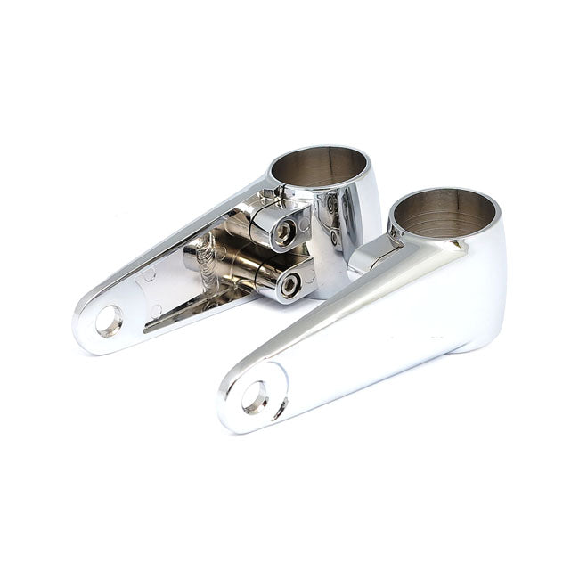 Clampah, Side-Mount Headlamp Bracket Assembly Chrome