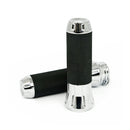 Cobra Billet Aluminum Grips Chrome For 74-21 H-D With Single Or Dual Throttle Cables Excl. Street