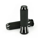 Cobra Billet Aluminum Grips Contrast Machined For 74-21 H-D With Single Or Dual Throttle Cables Excl. Street