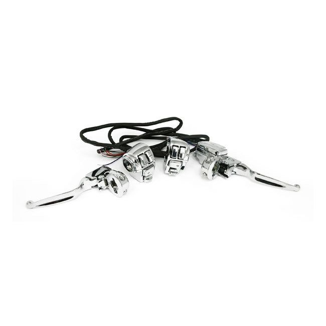 Handlebar Control Kit Chrome With Radio Switches