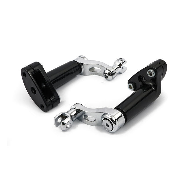 Adjustable Passenger Footpeg Mount Kit Chrome