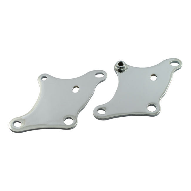 Motor Mount Front Plates Chrome For 54-81 K, XL, XLH, XLCH NU